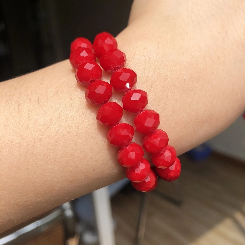 Chuỗi Hạt Pha Lê Thủy Tinh Nhiều Màu Sắc Dùng Làm Trang Sức Thủ Công 2/3/4/6/8mm