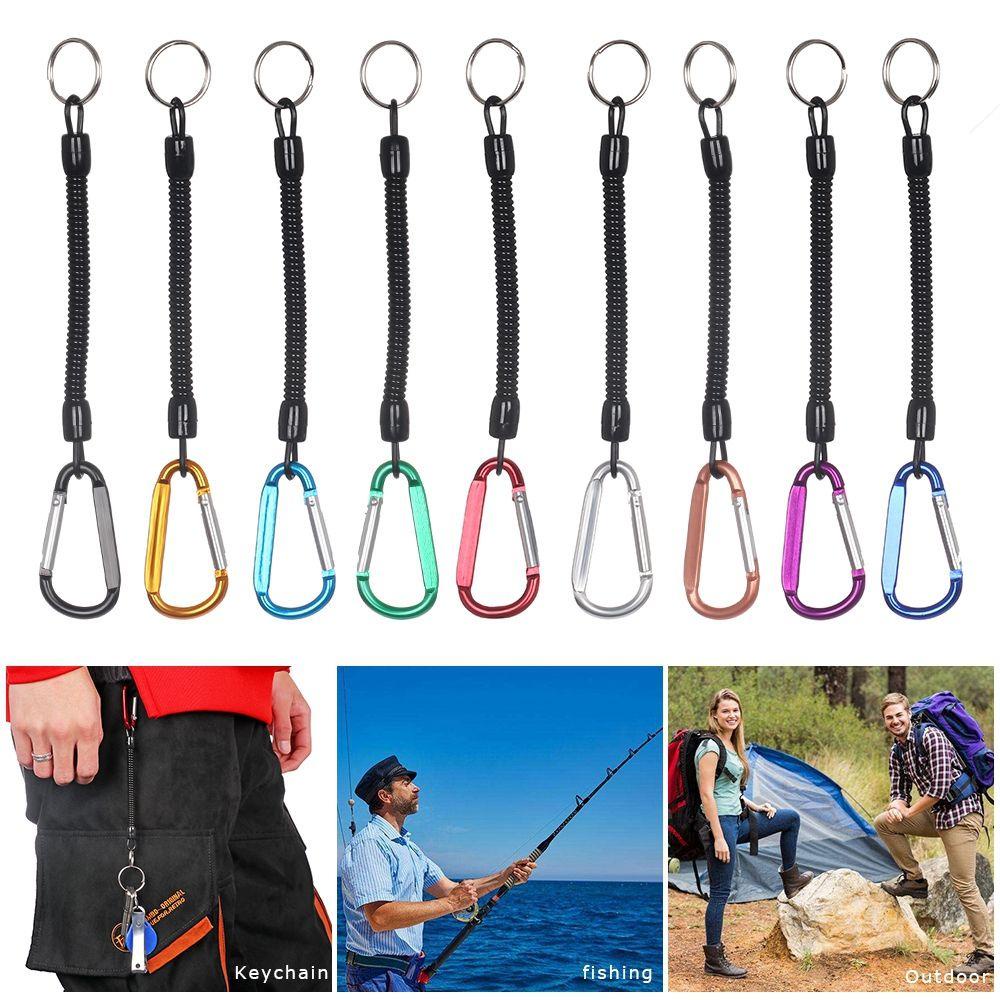 Móc Khóa Dây Lò Xo Co Giãn Di Động Đa Ứng Dụng Cho Hoạt Động Ngoài Trời