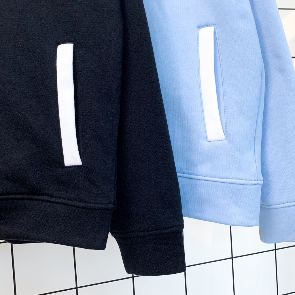 Áo Khoác Hoodie Form Rộng Phối Zip Unisex Zet Vải Nỉ Bông Dày - Tuni Store