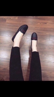 Giày moca viền đỏ