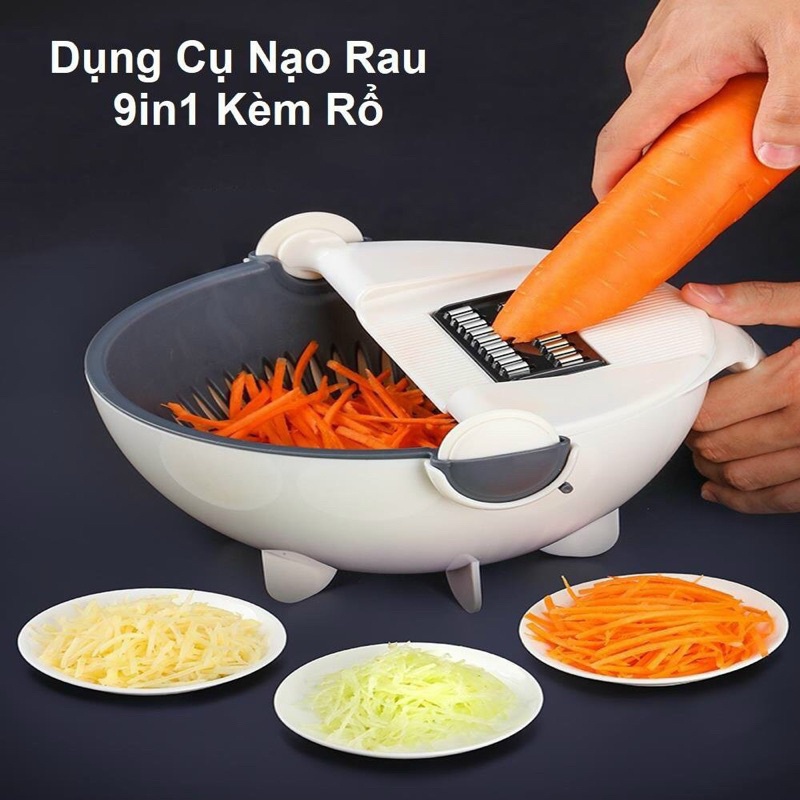 Dụng Cụ Gọt Bào Sợi Rau Củ 9in1 Đa Năng