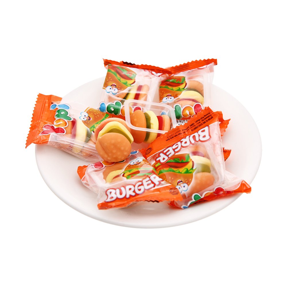 Kẹo Dẻo Yupi Burger Hương Trái Cây (Hủ 36 gói x 8g)