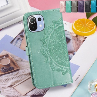 Xiaomi 11 Lite NE T Pro 11Lite NE 11T Pro MI11T Pro MI11Lite NE 4G 5G Điện thoại da Flip Case Thẻ Solt Khe cắm Ví chống sốc Giá đỡ đứng Bảo vệ toàn diện Bướm dễ thương Vỏ điện thoại