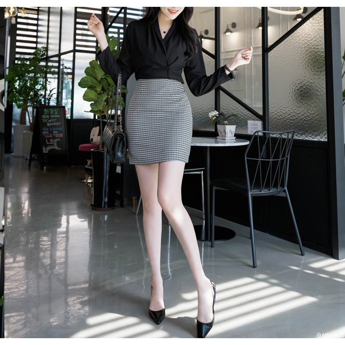 Chân váy kẻ caro CAO CẤP krfashion (Only KR), Vải dày dặn, váy ngắn caro SK101 style Hàn Quốc đẹp