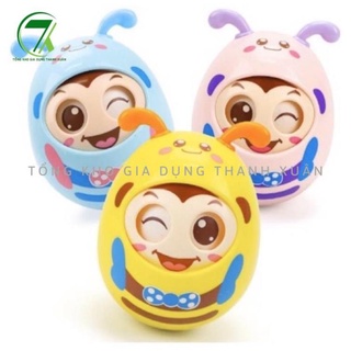 Đồ chơi con lật đật ong đáng yêu cho bé, biết nhắm mở liếc mắt, kêu leng keng G38