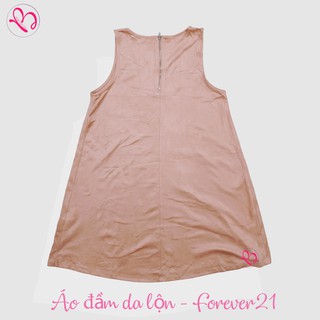 Áo đầm da lộn sát nách Forever21