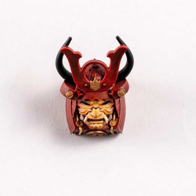 Nút bàn phím cơ quỷ Samurai ONI.Keycap resin ONI Samurai.Keycap Artisan