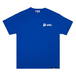 Áo thun trơn tay lỡ form rộng New Logo - Xanh - Blue Basic Tee local brand DAVIES.