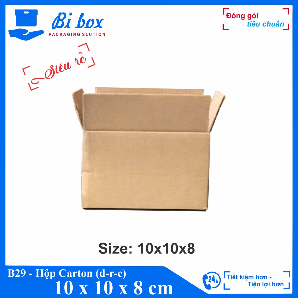 HỘP CARTON 10X10X8 - HỘP CARTON đóng hàng giá rẻ