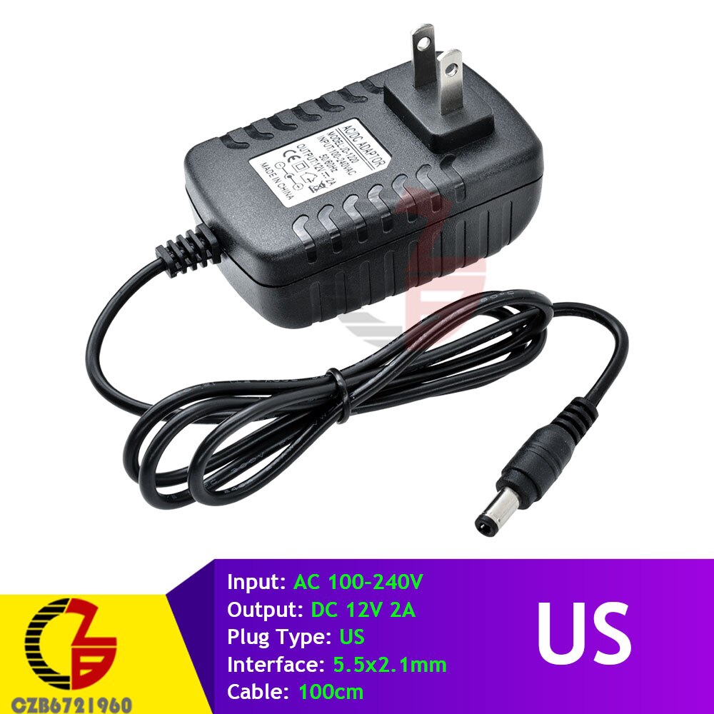 US EU Power Adapter AC 100V-240V to DC 12V 9V 5V 2A 1A Power Supply Transformer Voltage Converter 110V 220V Plug Socket Charger | BigBuy360 - bigbuy360.vn