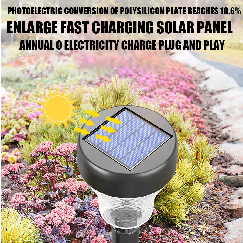 Đèn Led Năng Lượng Mặt Trời Chống Thấm Nước Trang Trí Sân Vườn