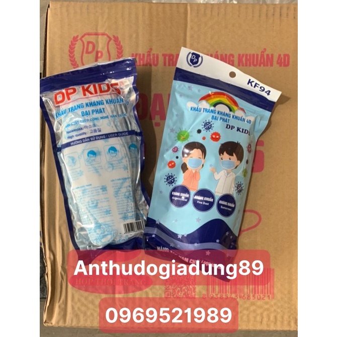 Khẩu Trang Trẻ Em 4D KF94 Kháng Khuẩn Lọc Bụi (anthudogiadung89)