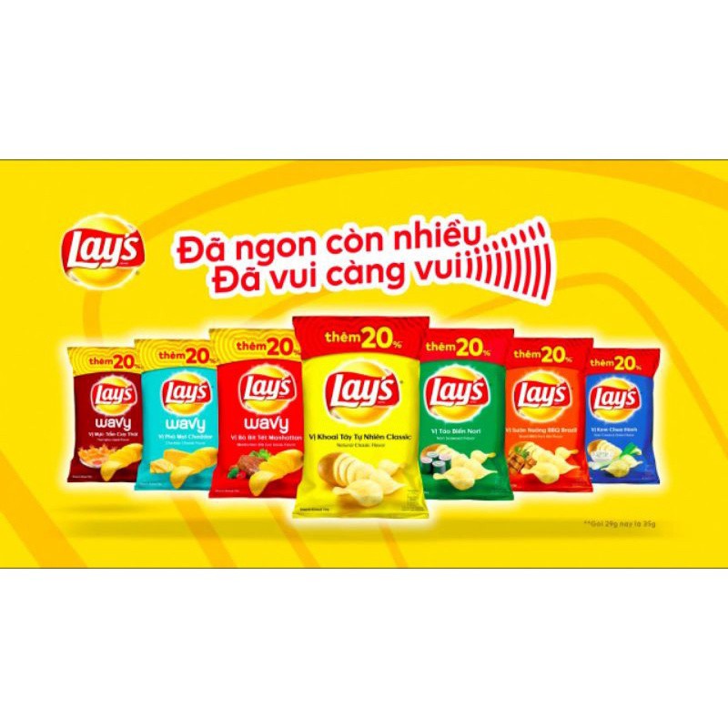 Bim bim lát khoai tây Lays Poca của pepsico loại 56g