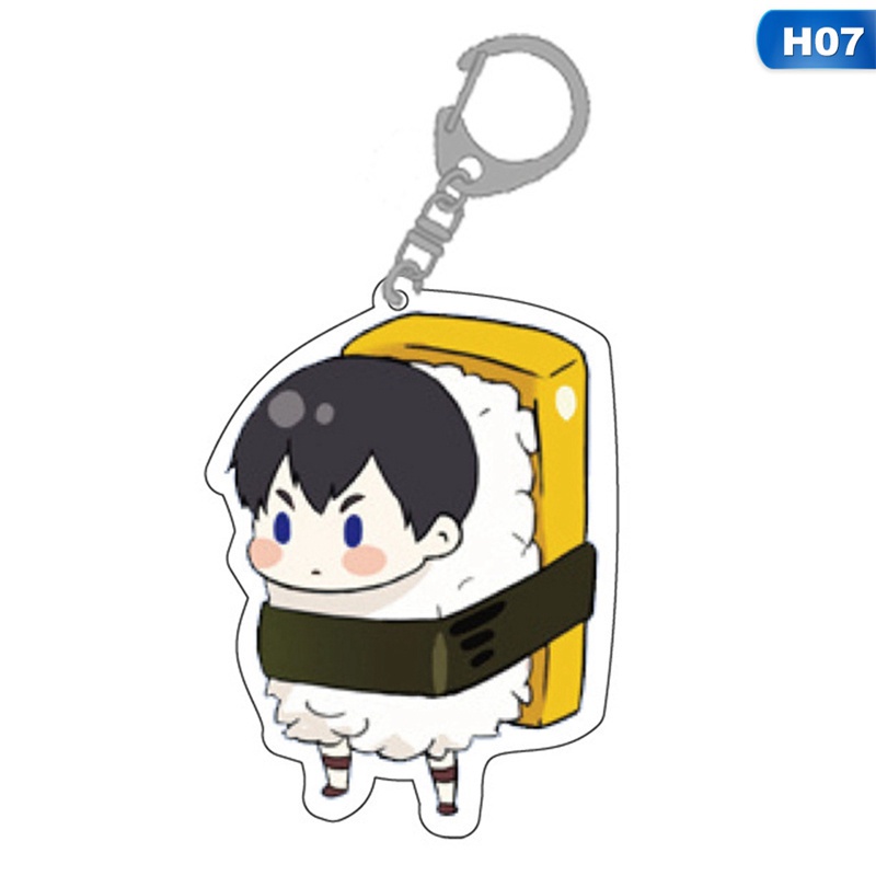 Móc khóa acrylic tinh tế họa tiết anime Haikyuu