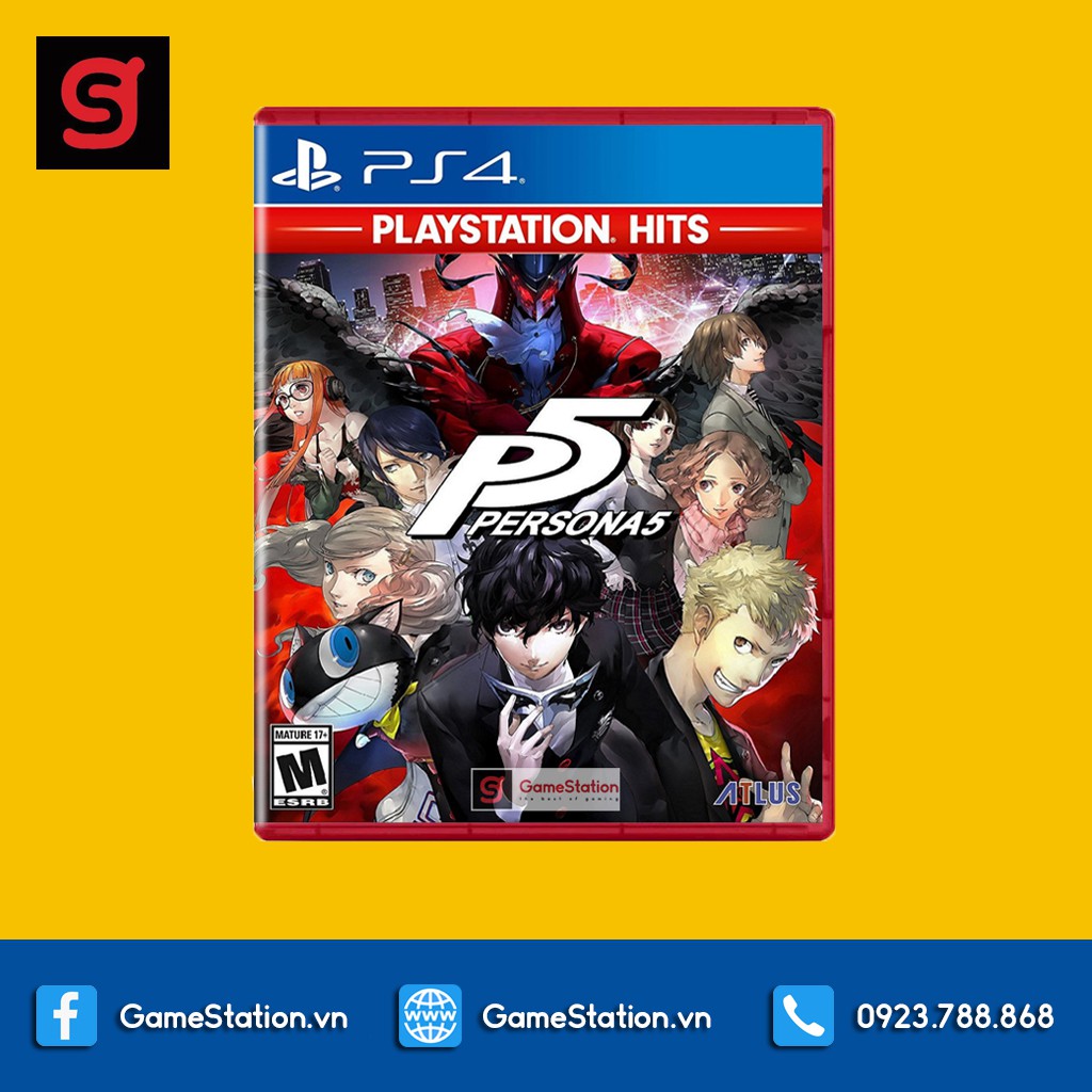 Đĩa Game PS4: Persona 5 PlayStation Hits - hệ US