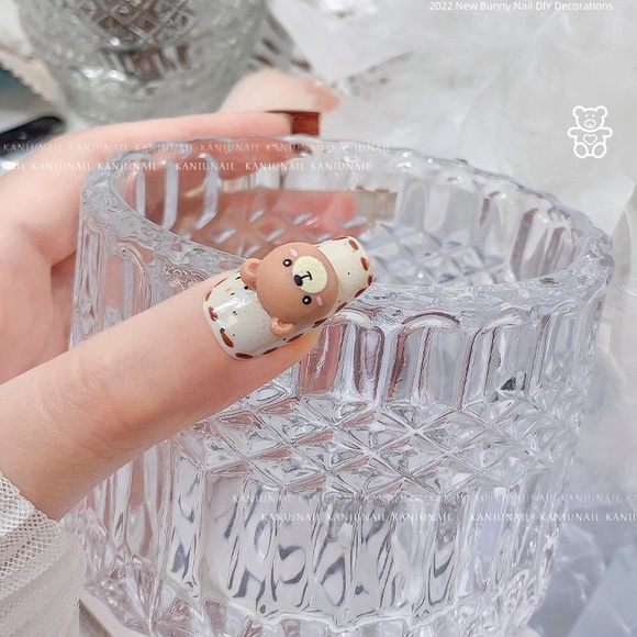 Cặp Charm Hoạt Hình Mông Gấu Thỏ HÀN QUỐC Dễ Thương