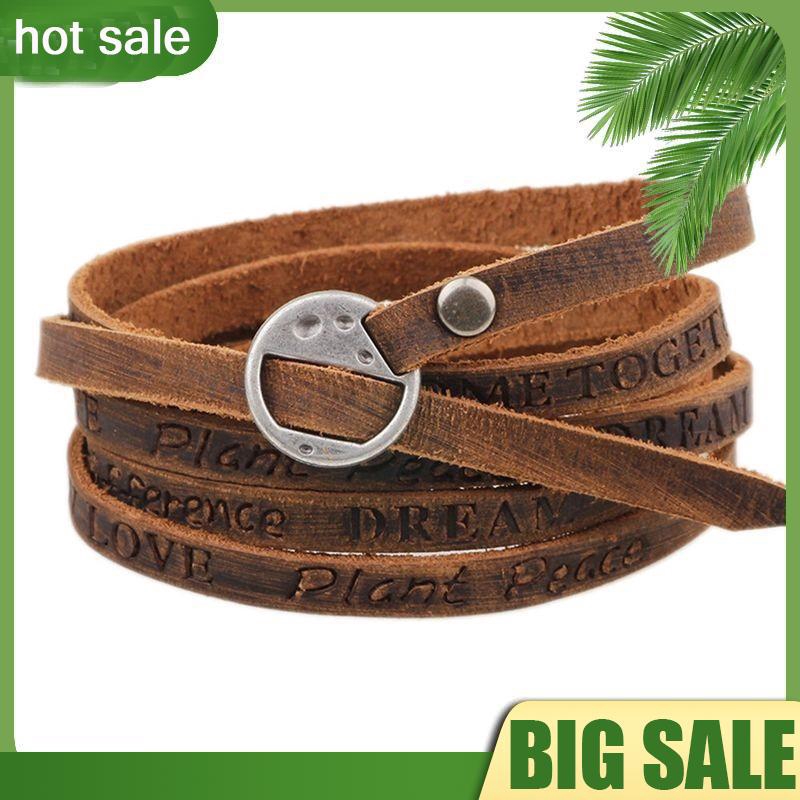 Vòng Tay Da Bản To Gowind7 Unisex