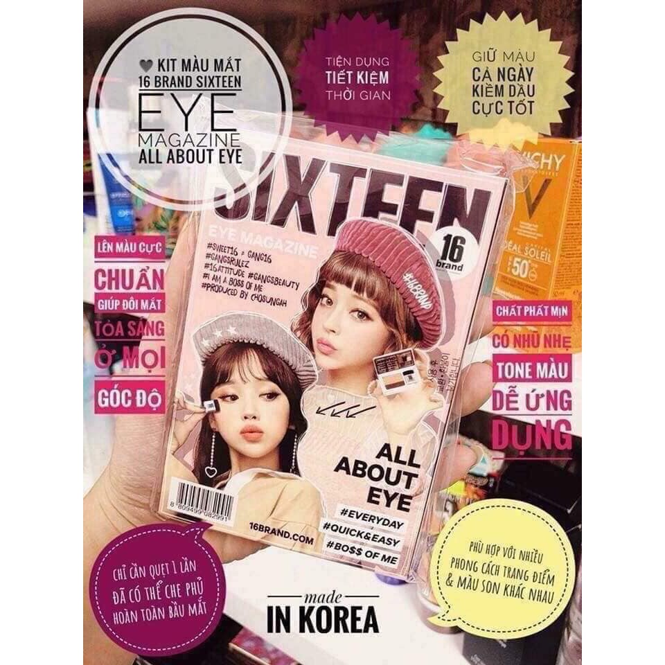 Phấn mắt Sixteen 16 Brand Eye Magazine
