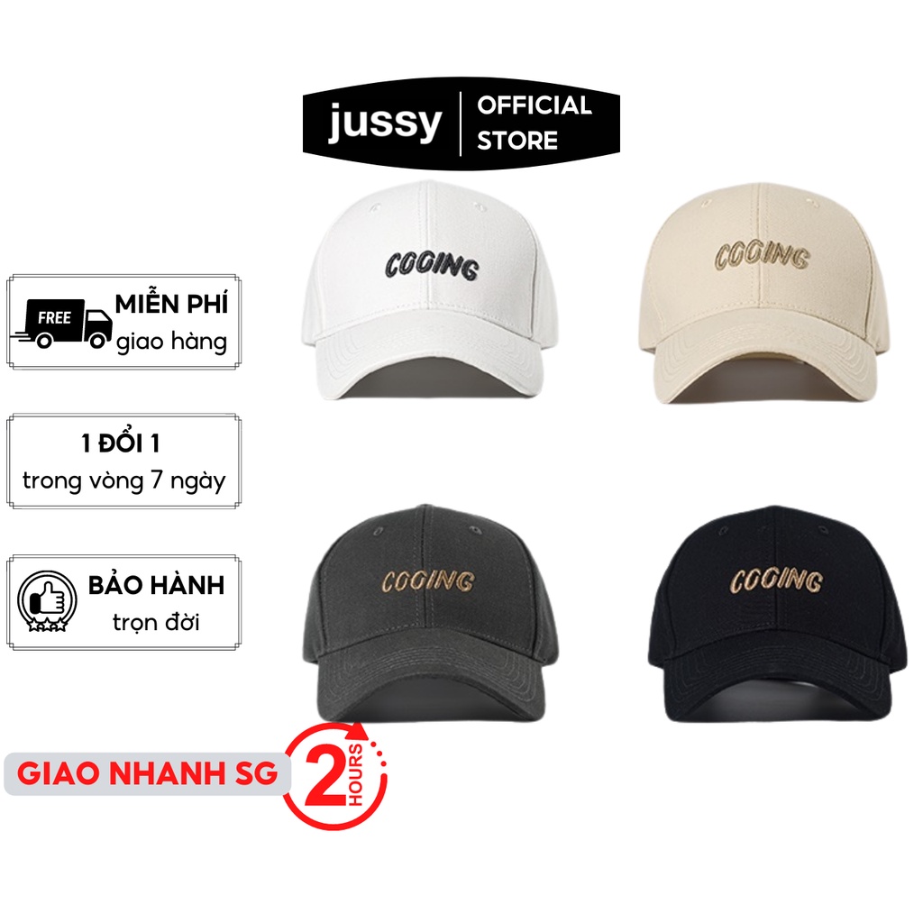 Nón Kết Cccing Mũ Lưỡi Trai Nam Nữ Thời Trang Jussy Chất Vải Kaki Cotton Form Cứng Nhiều Màu Hot Trend