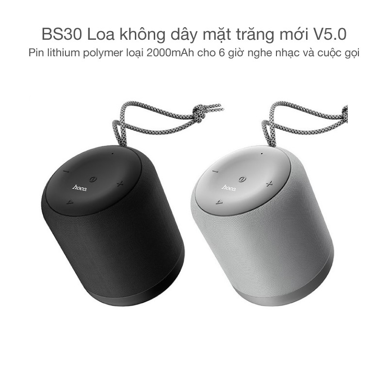 Loa không dây, loa bluetooth mini Hoco BS30 New moon Wireless V5.0WT - Hàng chính hãng bảo hành 1 đổi 1 trong 3 tháng