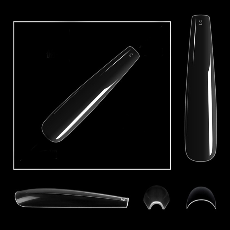 Bộ 240 Móng Tay Giả XXXL Che Phủ Toàn Diện Trong Suốt