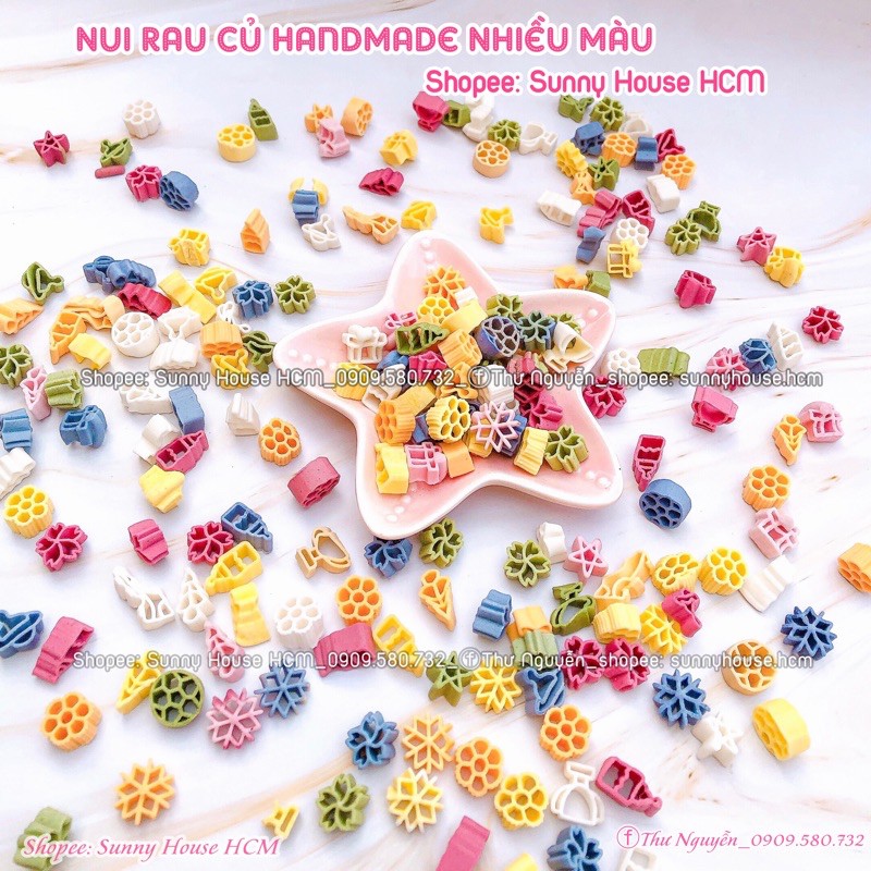 Nui, Mì rau củ handmade cho bé ăn dặm (7m+)