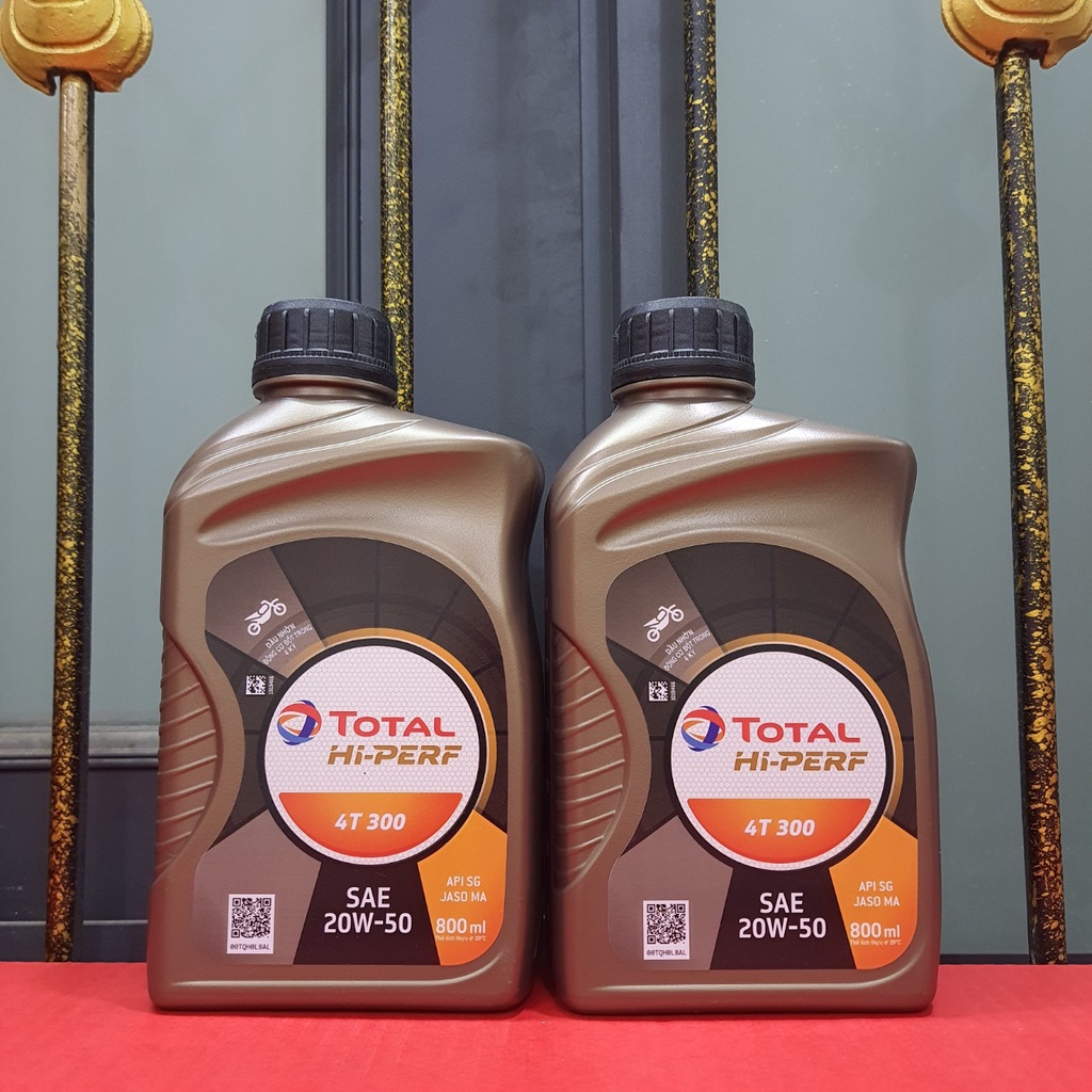 Nhớt Xe Số Cao Cấp Chính Hãng TOTAL HI PERF 4T 300 20W50-800ml Và 1000ml-Sản Phẩm Của Tập Đoàn Total-Pháp.