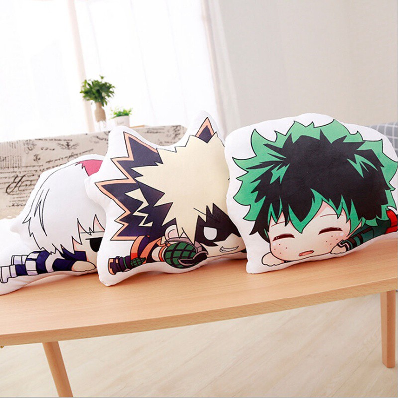 flowersqueen Gối ôm 3D hình nhân vật hoạt hình My Hero Academia