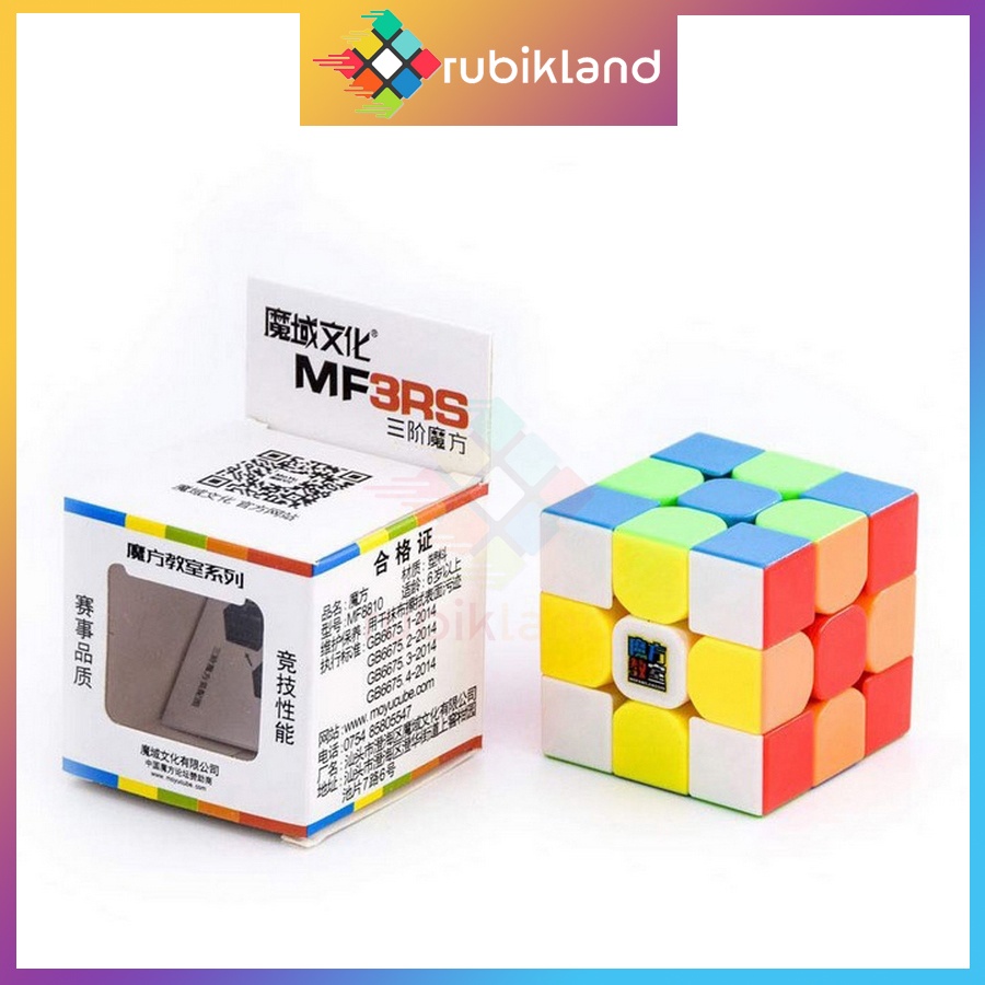 Rubik 3x3 MoYu MF3RS RS3 Rubic 3 Tầng Stickerless Viền Đen Khối Lập Phương 3x3 Đồ Chơi Trí Tuệ