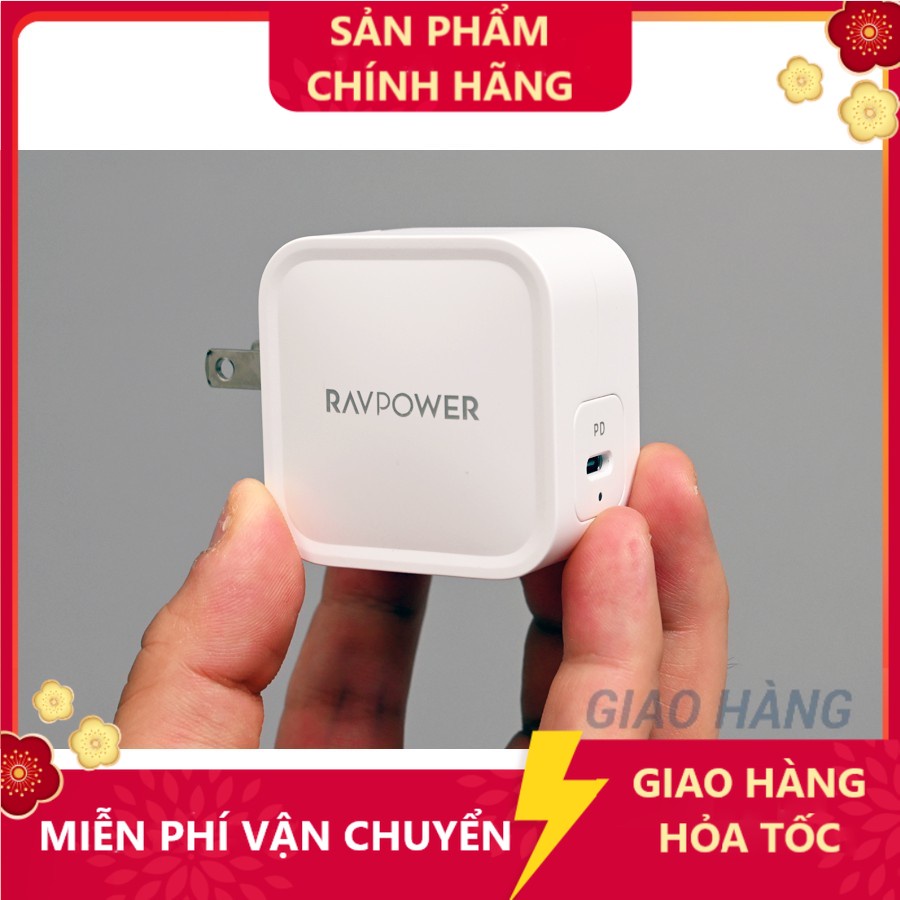 Cốc sạc nhanh siêu nhỏ PD RAVPower 61W USB C thương hiệu đến từ Mỹ - Chính hãng - HSHOP365