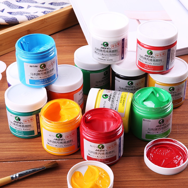 Màu Acrylic Maries 100 ml vẽ trên mọi chất liệu