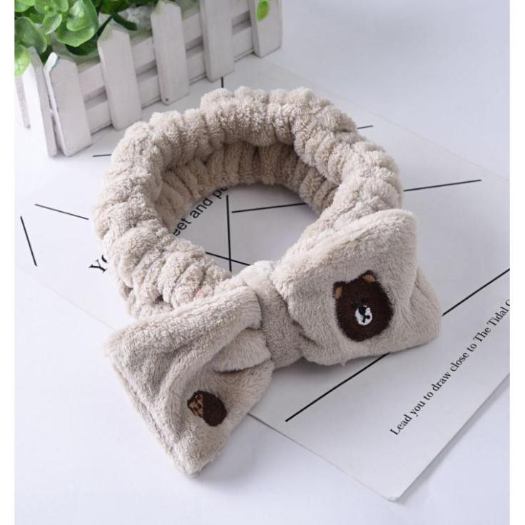 Băng đô nơ LINE (Gấu , Vịt , Thỏ) (Giao màu ngẫu nhiên)