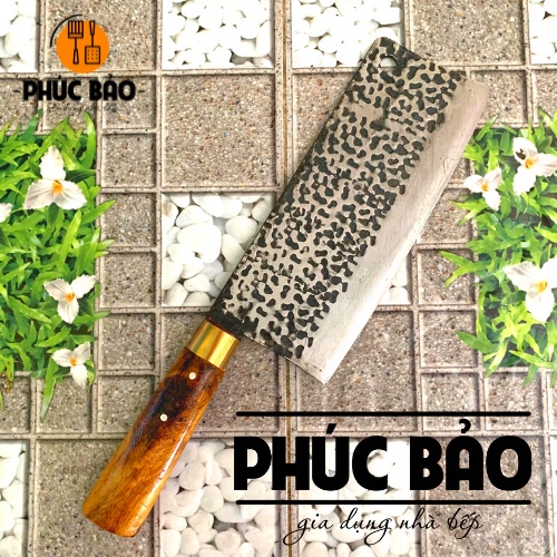 Dao Phở, Dao Chặt Xương, Chặt Củi Nhà Bếp Đa Năng, Sống Dầy 4li, Thép Nhíp Xe Sắc Bén Không Quăn Mẻ