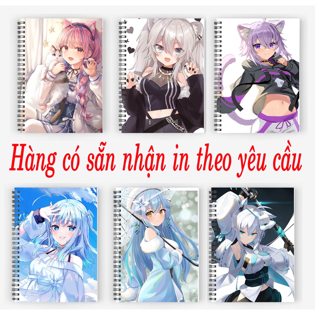 sổ tay hololive Shishiro Botan Kagura Nana Minato Aqua mori mori calliope pavolia reine yukihana lamy fubuki aqua