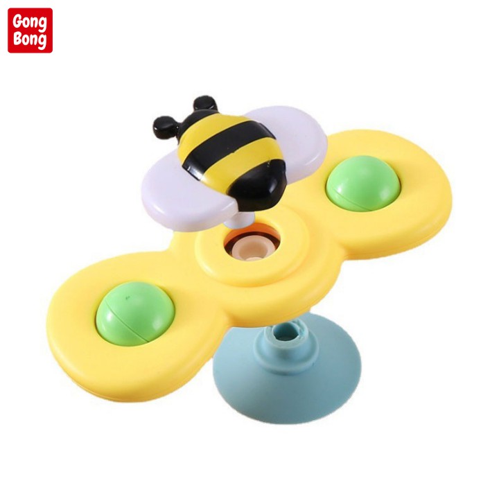 Con quay cho bé bộ 3 spinner đồ chơi trong nhà chong chóng gắn tường có tiếng lục lạc cho trẻ em Gong Bong store