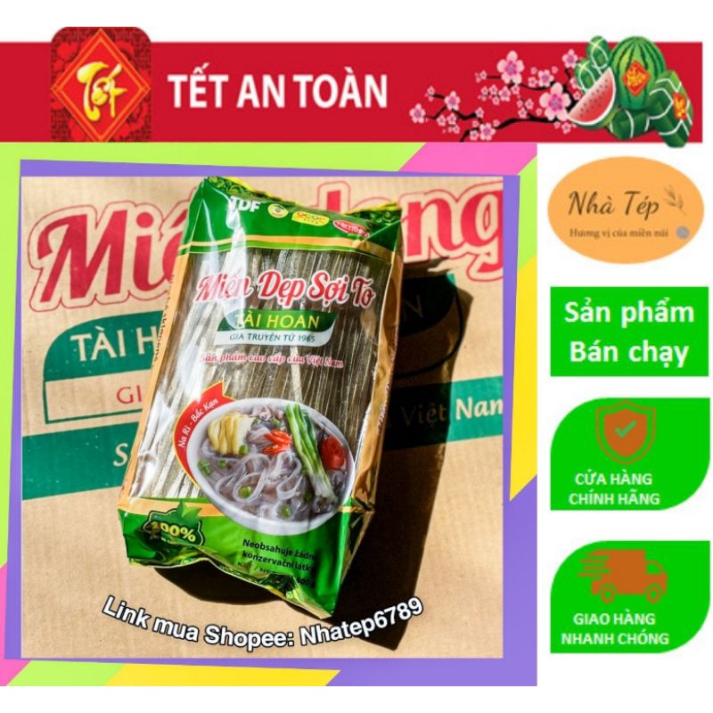 [Chính hãng - Miến dong Tài Hoan] Miến dong sợi to - miến dong đặc sản Bắc Kạn - Tài Hoan 5 Sao OCOP | BigBuy360 - bigbuy360.vn