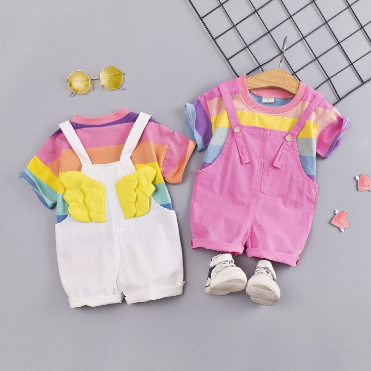 Set yếm cánh thần tiên siêu đáng yêu cho bé gái 12kg - 19kg