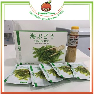Rong nho Umibudo Nhật Bản chính hãng 12 gói tặng chai sốt mè