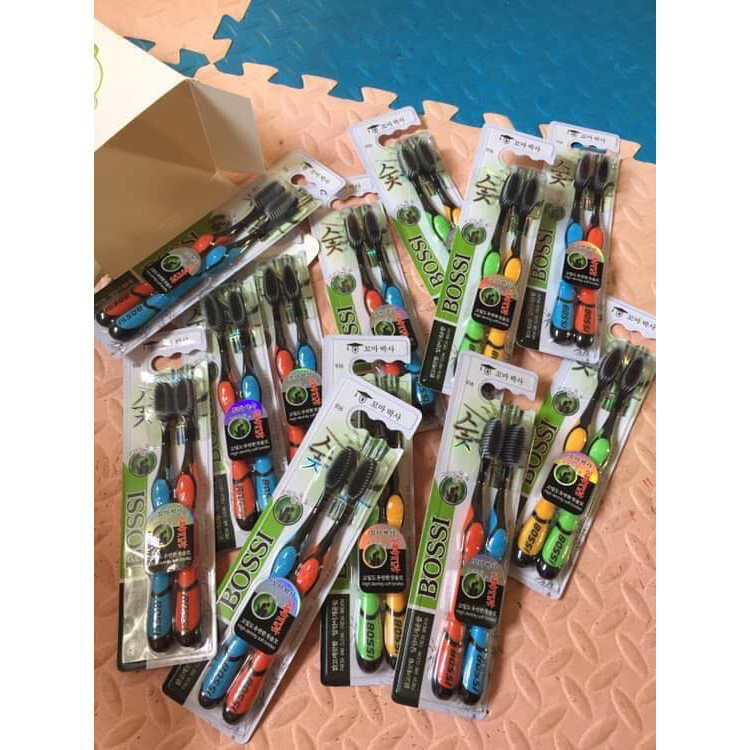 -GIÁ SỈ - HỘP 30 BÀN CHẢI THAN TRE BOSI