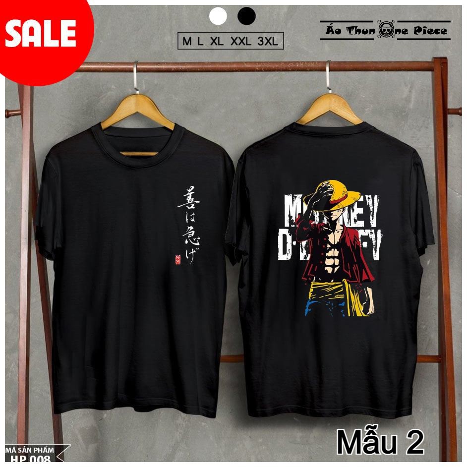 ⚡️Áo One Piece⚡️Áo Thun In Hình Gear 4 - Zoro Ace Mẫu Đen Giá Cực Rẻ | BigBuy360 - bigbuy360.vn