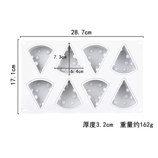 Khuôn silicon hình phô mai ( 8 miếng)