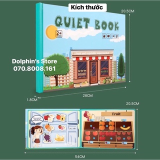 Sách bóc dán thông minh Montessori