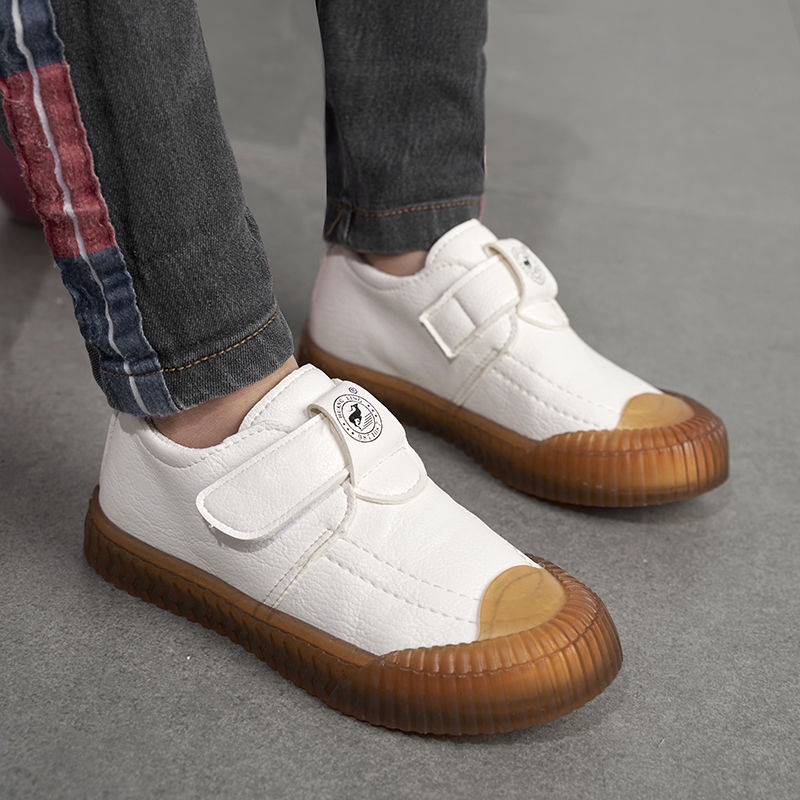 Giày Da Bít Mũi Phong Cách Hàn Quốc Dễ Thương Dành Cho Các Bé