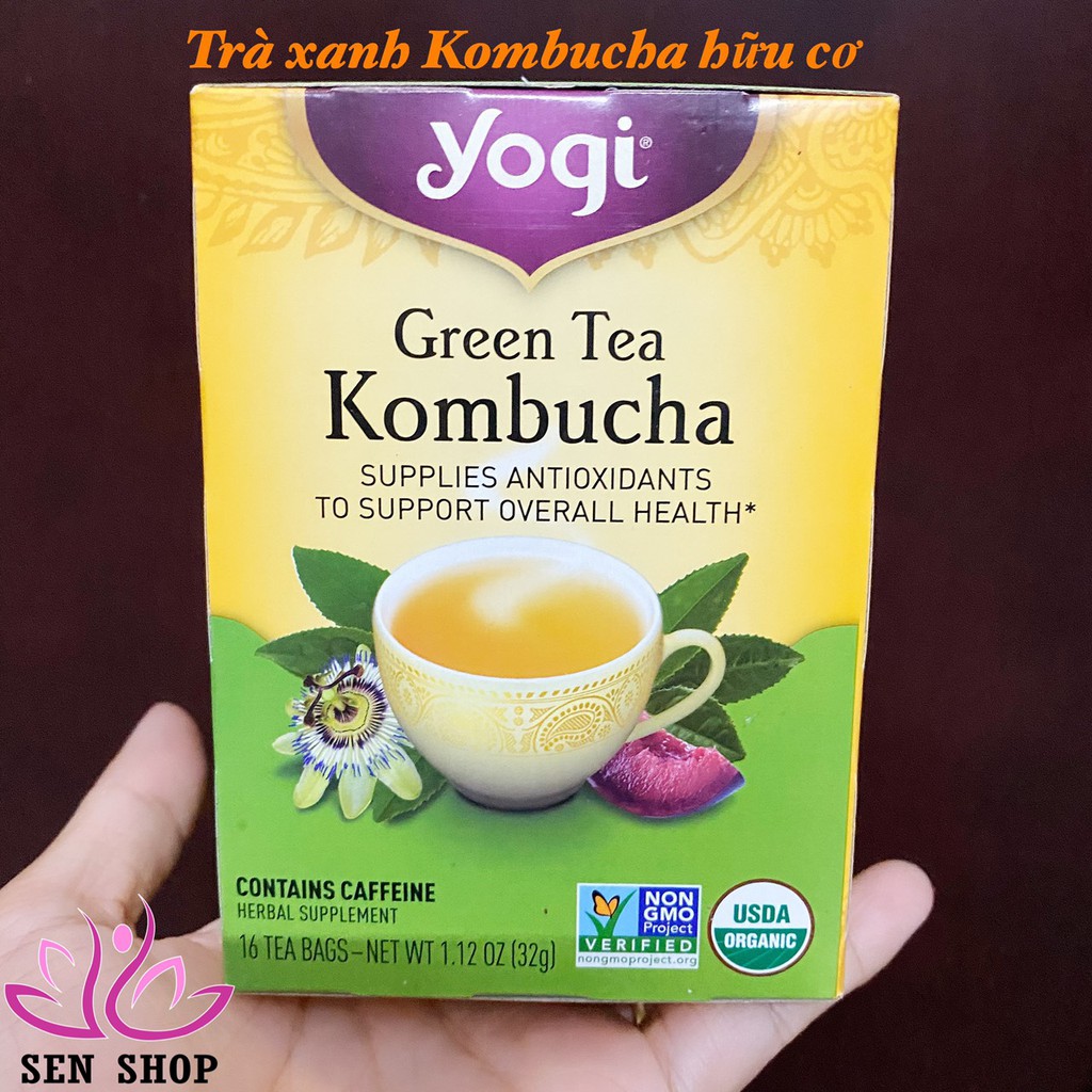 [YOGI] Trà xanh Kombucha hữu cơ - Green Tea Kombucha Yogi