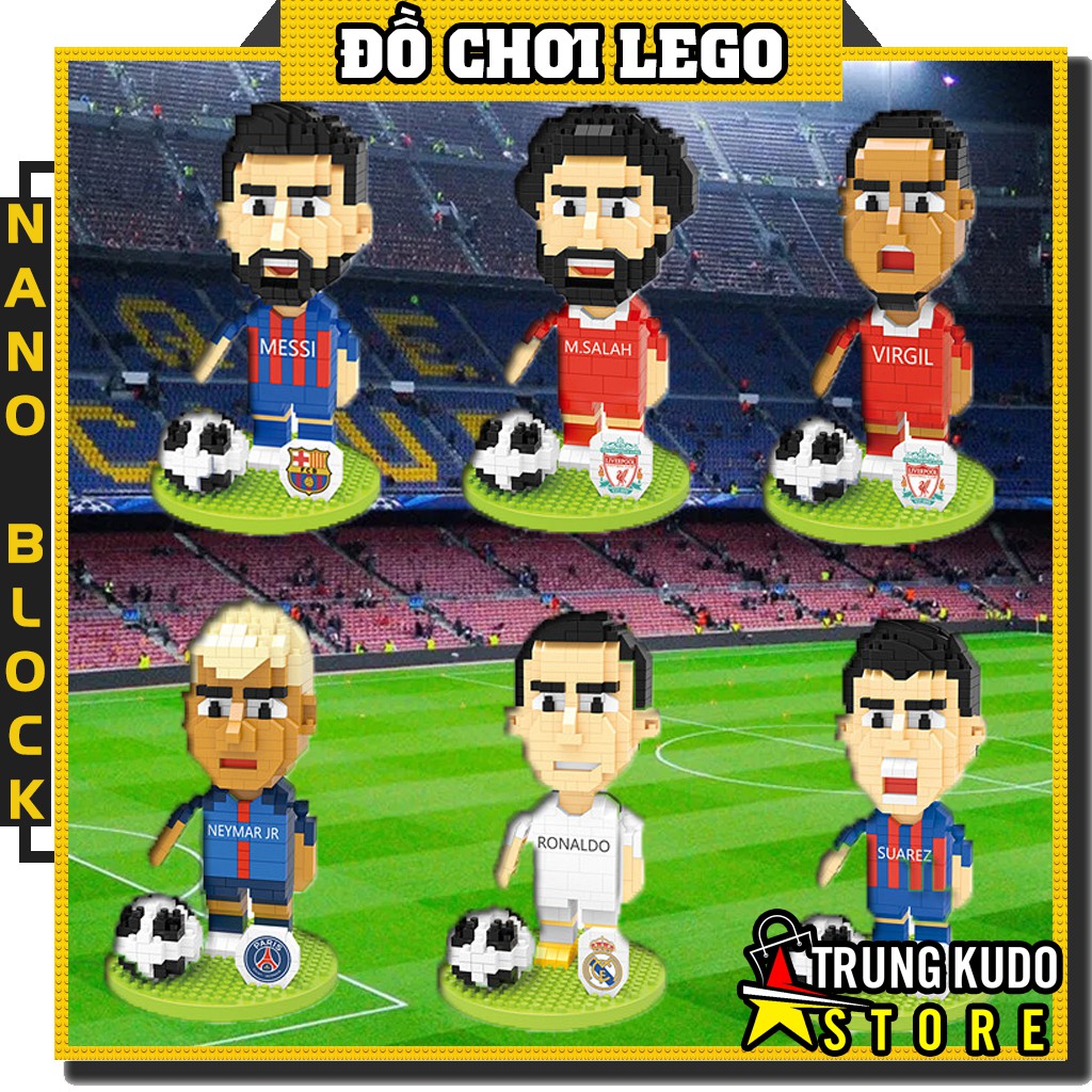 Lego Ronaldo Lego Messi Và Các Siêu Sao Bóng Đá - Đồ Chơi Xếp Hình Cầu Thủ Đá Bóng Neymar, Van Dijk, Salah