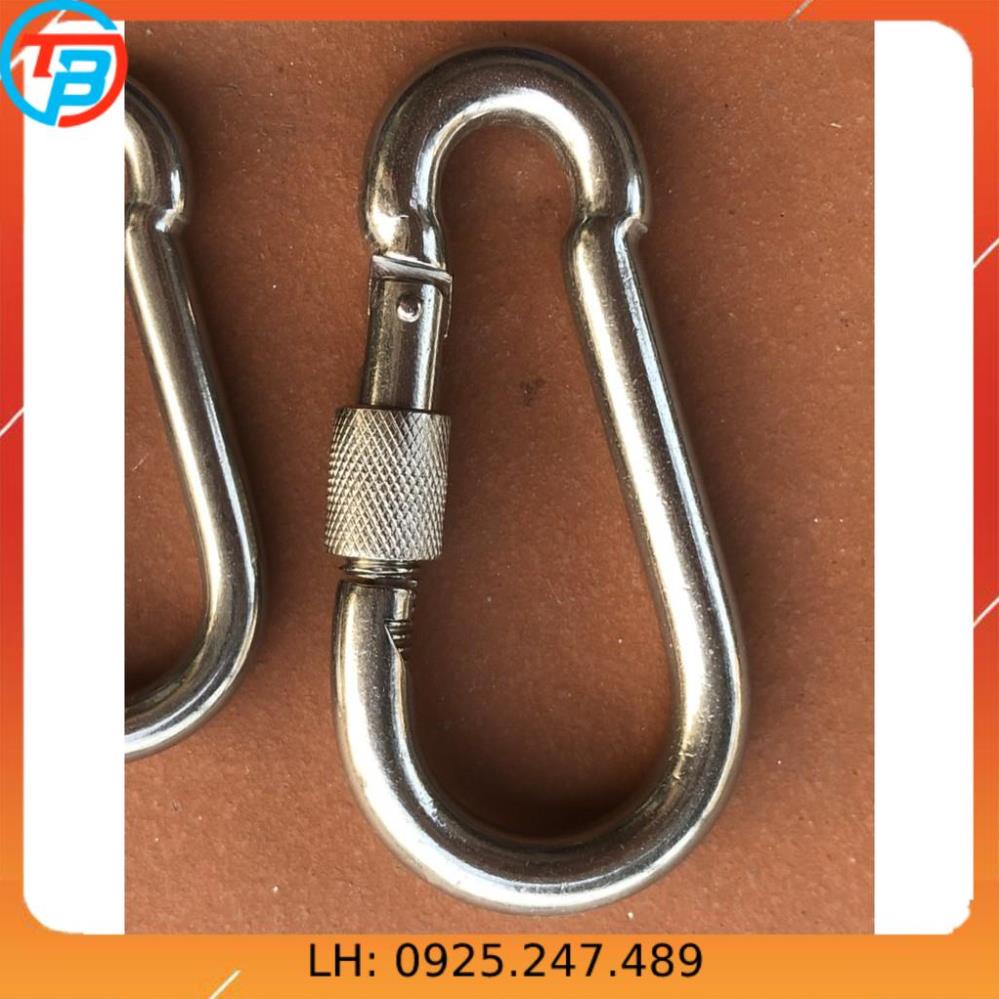 Móc xích Chốt Ren An Toàn INOX [ Phi 6mm ] CÁP THÉP Thái Bình VinàN