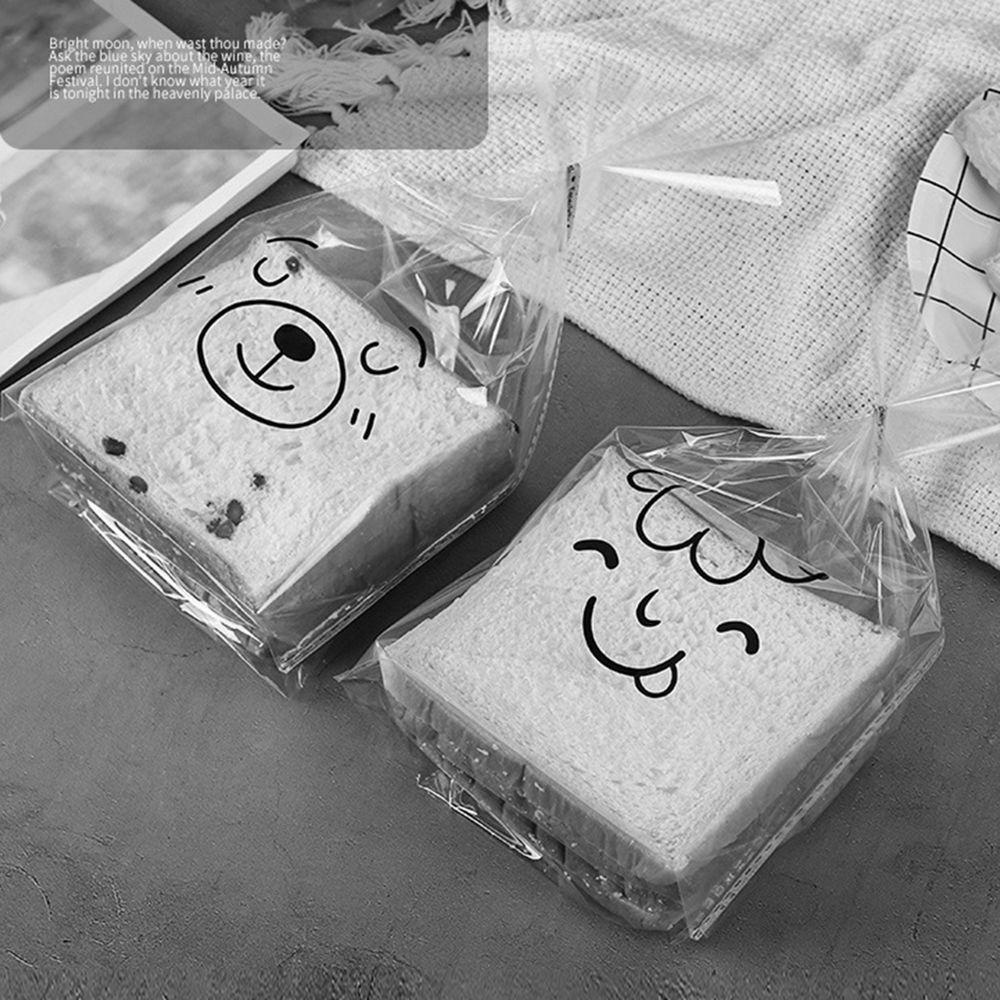 Bộ 50 Túi Đựng Bánh Mì / Bánh Quy Hình Gấu Hoạt Hình Cho Khách Dự Tiệc Sinh Nhật