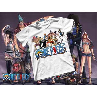 Áo thun Cotton Unisex - Anime - One Piece - One piece băng mũ rơm và những người bạn