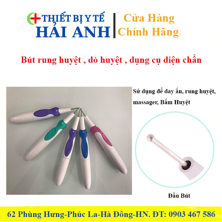 Bút rung huyệt , dò huyệt , dụng cụ diện chẩn .