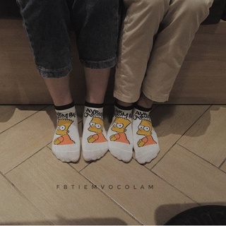 [Tiệm vớ cô Lam] Tất vớ cổ thấp simpson màu